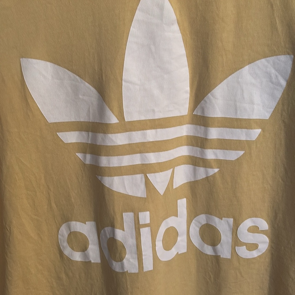 Adidas yellow T-shirt with white logo - Picture 2 of 3